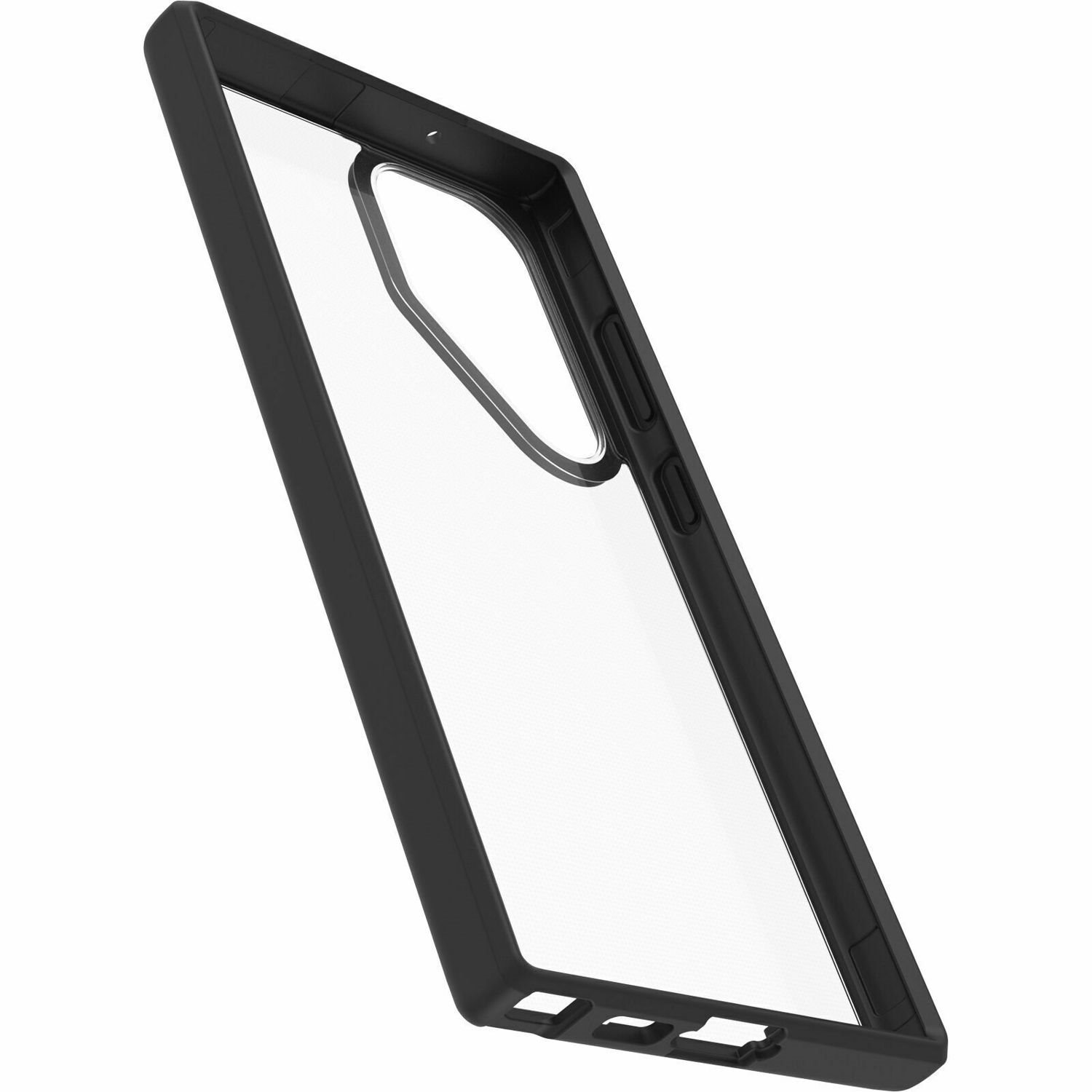 OtterBox React Case for Samsung Galaxy S23 Ultra Smartphone - Black Crystal (Clear/Black)