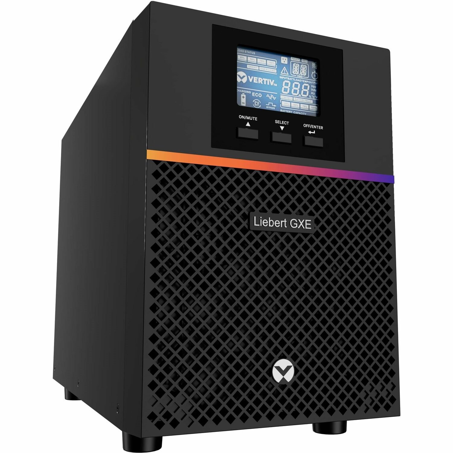 Vertiv Liebert GXE UPS 1000VA/900W 230V Online Double Conversion Tower UPS | High output power factor 0.9 PF | Lead Acid VRLA Battery (GXE3-1000IMT)