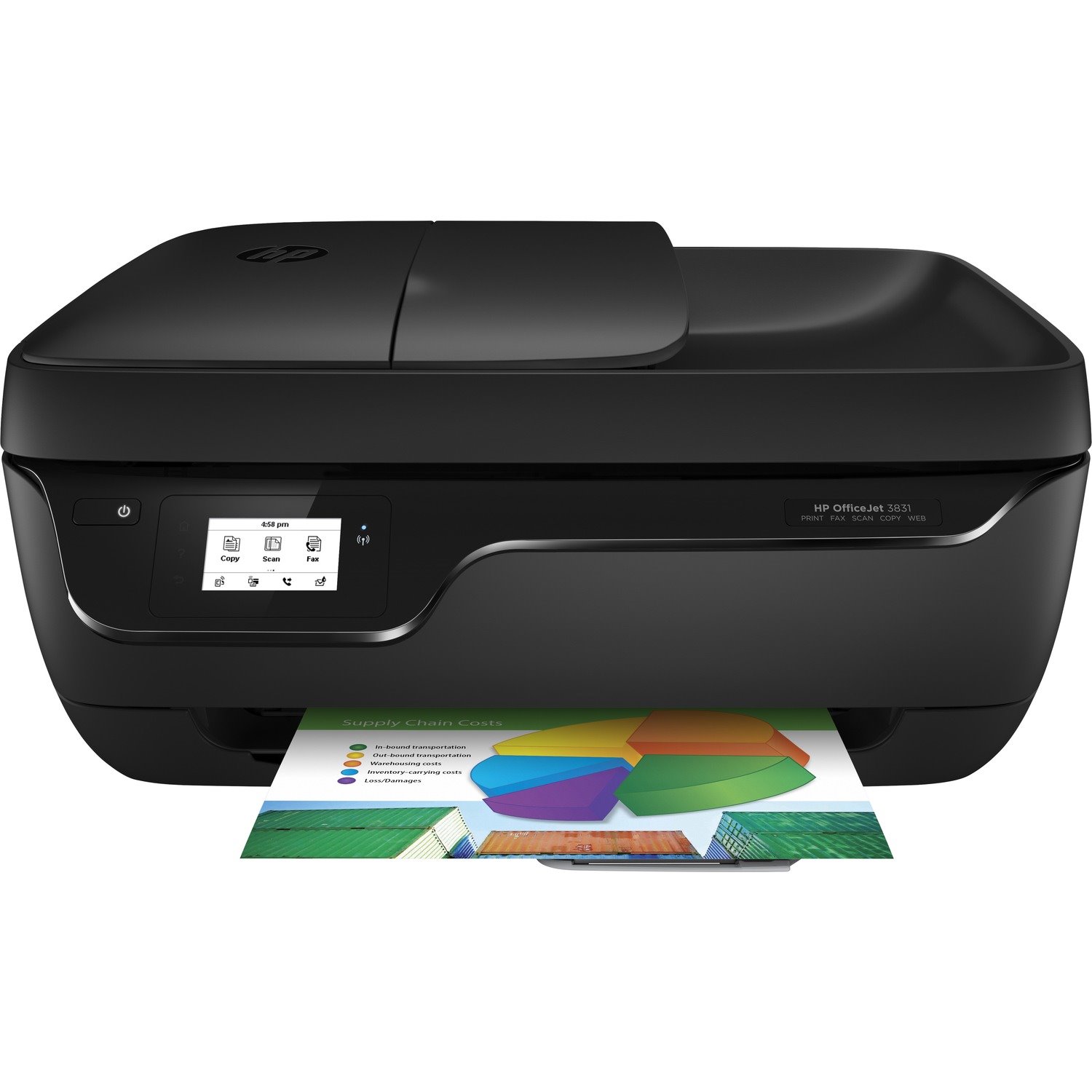 HP Officejet 3831 Wireless Inkjet Multifunction Printer - Colour