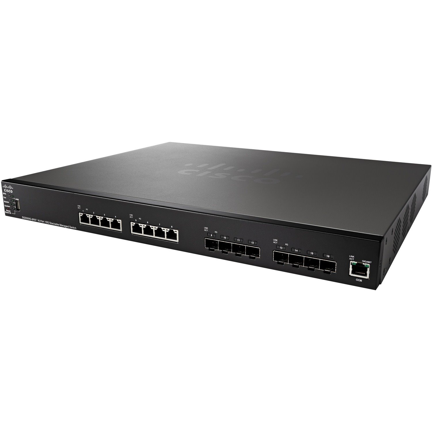 Cisco 550XG SG550XG-8F8T 8 Ports Manageable Ethernet Switch - 10 Gigabit Ethernet - 10GBase-T, 10GBase-X