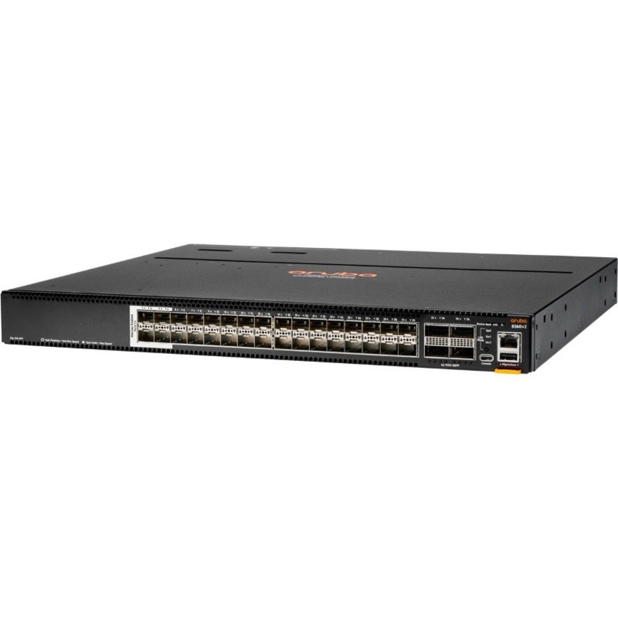 Aruba CX 8360 8360v2- 32Y4C Manageable Ethernet Switch - 25 Gigabit Ethernet, 100 Gigabit Ethernet - 25GBase-X, 100GBase-X - TAA Compliant