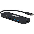 Tripp Lite by Eaton USB-C Multiport Adapter - 4K 60 Hz HDMI, USB 3.x (5Gbps) Hub Ports, 100W PD Charging, HDR, HDCP 2.2