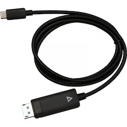 V7 V7USBCDP14-1M 1 m DisplayPort/USB-C A/V Cable for Audio/Video Device, Monitor, Desktop Computer, Notebook, Tablet