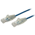 StarTech.com 1.5 m CAT6 Cable - Slim CAT6 Patch Cord - Blue - Snagless RJ45 Connectors - Gigabit Ethernet Cable - 28 AWG (N6PAT150CMBLS)