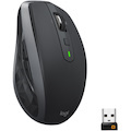 Logitech MX Anywhere 2S Wireless Mouse - Use On Any Surface, Hyper-Fast Scrolling, Rechargeable, Control Up to 3 Apple Mac and Windows Computers and Laptops (Bluetooth or USB), Graphite