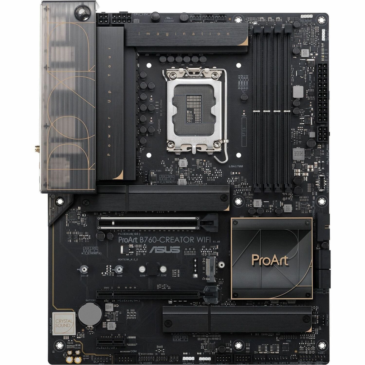 Asus ProArt PROART B760-CREATOR WIFI Desktop Motherboard - Intel B760 Chipset - Socket LGA-1700 - ATX