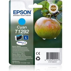 Epson DURABrite Ultra T1292 Inkjet Ink Cartridge - Cyan - 1 Pack