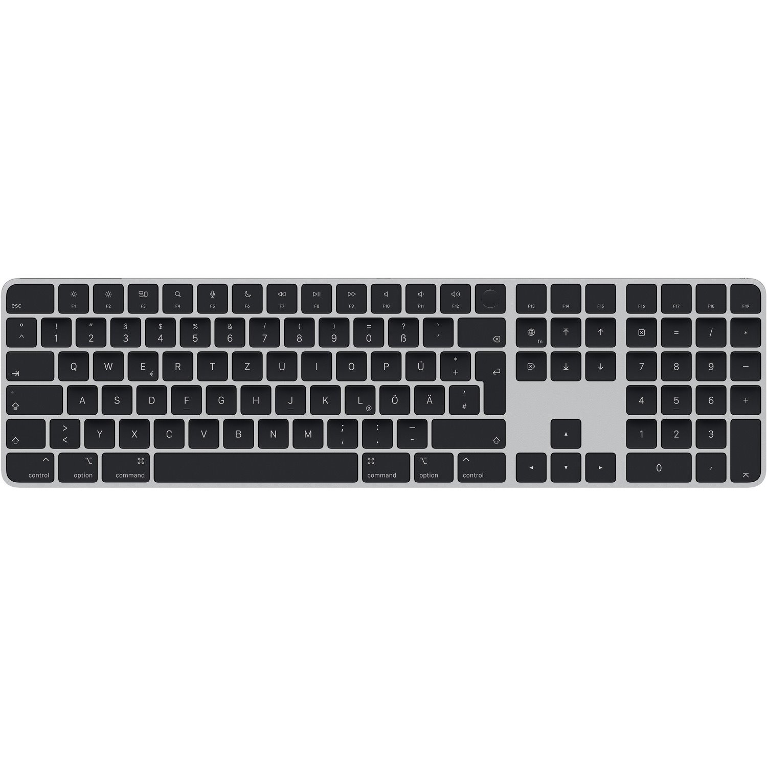 Apple Magic Keyboard - Wired/Wireless Connectivity - USB Type C Interface - German