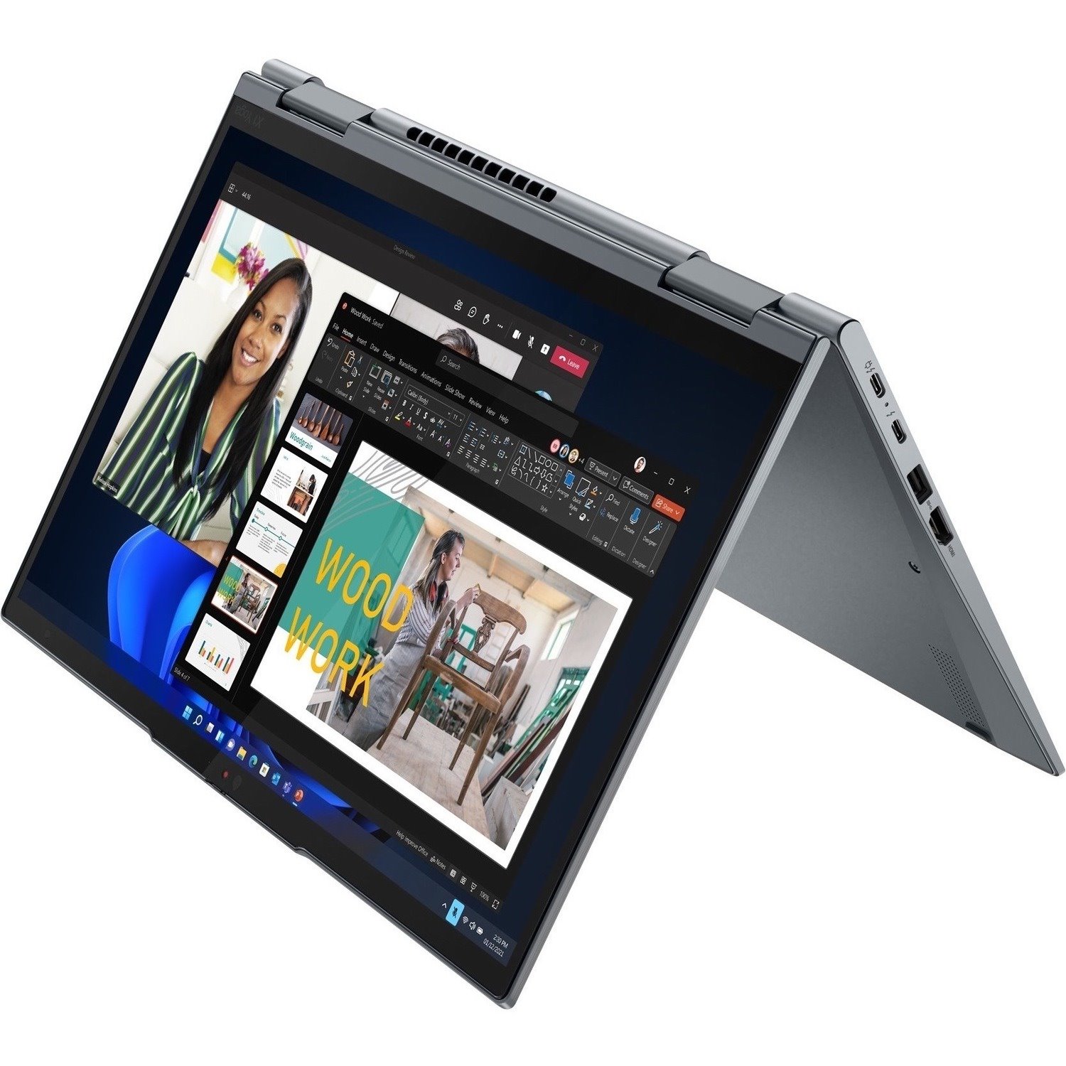 Lenovo ThinkPad X1 Yoga Gen 7 21CD000FUS 14" Touchscreen Convertible 2 in 1 Notebook - WUXGA - Intel Core i5 12th Gen i5-1240P - 16 GB - 256 GB SSD - English Keyboard - Storm Gray