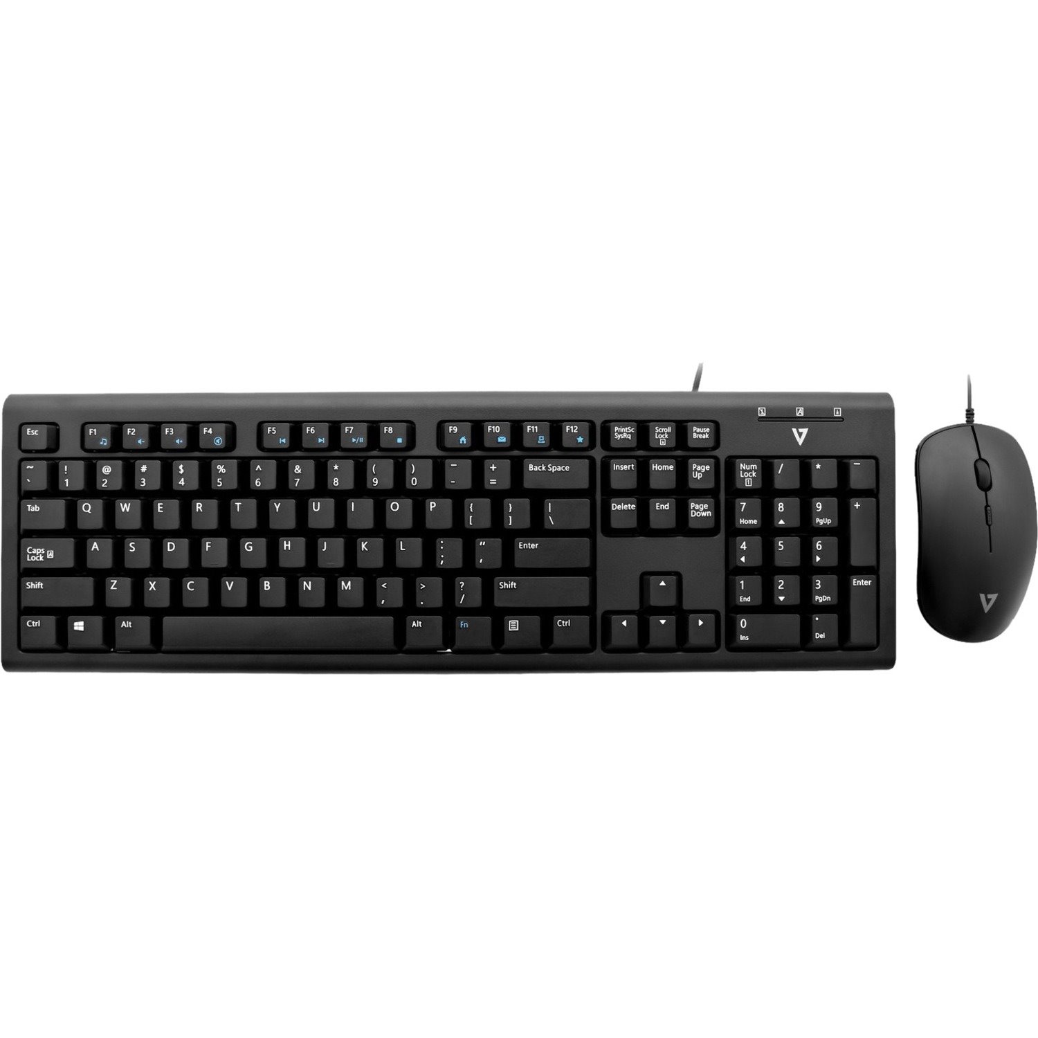 V7 Wired Keyboard and Mouse Combo