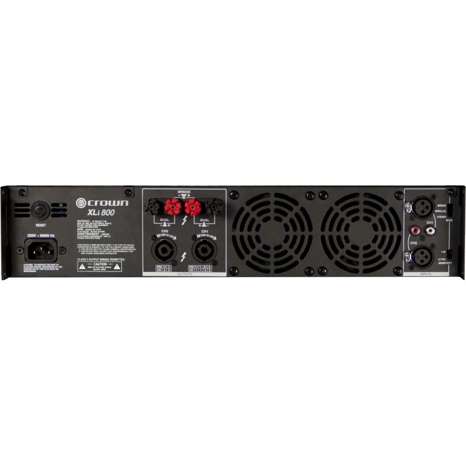 Crown 800 Amplifier - 400 W RMS - 2 Channel - Dark Gray