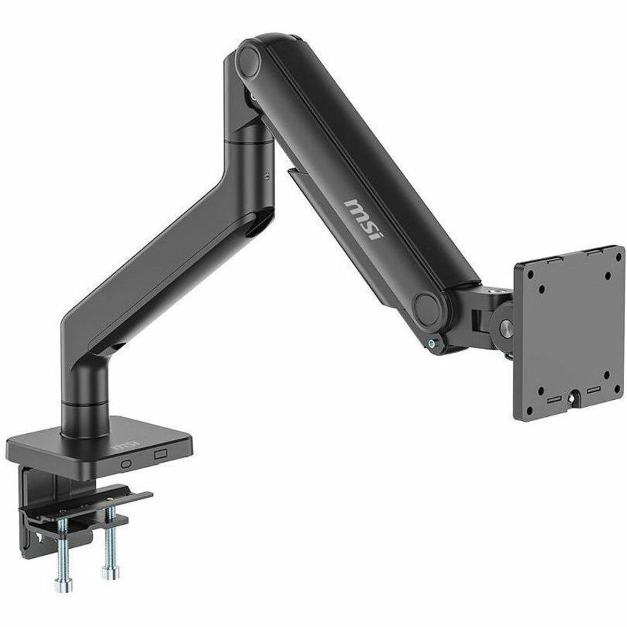 MSI Mounting Arm for Monitor, Flat Panel Display, Curved Screen Display - Matt Black