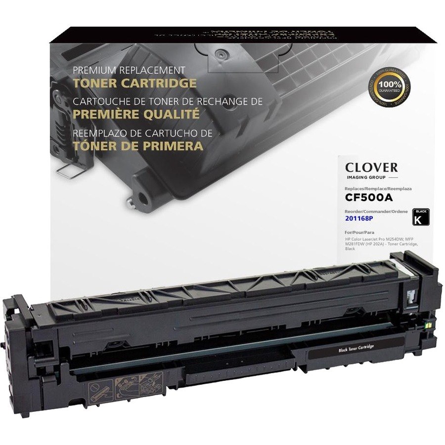 Clover Imaging Remanufactured Black Toner Cartridge for HP 202A (CF500A)