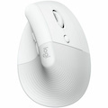 Logitech Lift Mouse - Bluetooth - USB - Optical - 6 Button(s) - Off White
