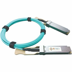 ENET Arista Compatible AOC-Q-Q-100G-7M TAA Compliant Functionally Identical 100GBASE QSFP28 to QSFP28 Active Optical Cable (AOC) Assembly 850nm Multimode 7m