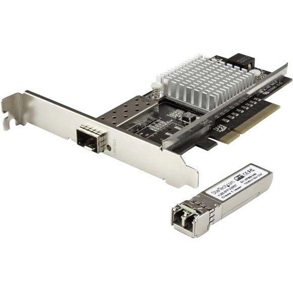 StarTech.com 10G Network Card - 1x 10G Open SFP+ Multimode LC Fiber Connector - Intel 82599 Chip - Gigabit Ethernet Card