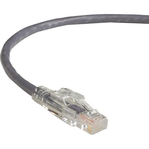 Black Box GigaBase 3 CAT5e 350-MHz Lockable Patch Cable (UTP), Gray, 30-ft. (9.1-m)