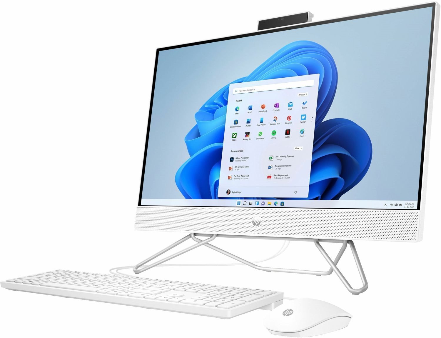 HP 24-cb1000a 24-cb1140 All-in-One Computer - AMD Ryzen 5 5625U - 8 GB - 512 GB SSD - 23.8" Full HD Touchscreen - Desktop - Starry White - Refurbished