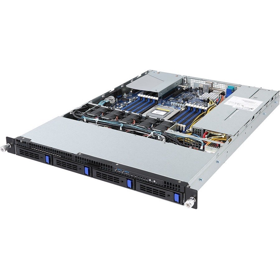 Gigabyte R151-Z30 Barebone System - 1U Rack-mountable - Socket SP3 - 1 x Processor Support