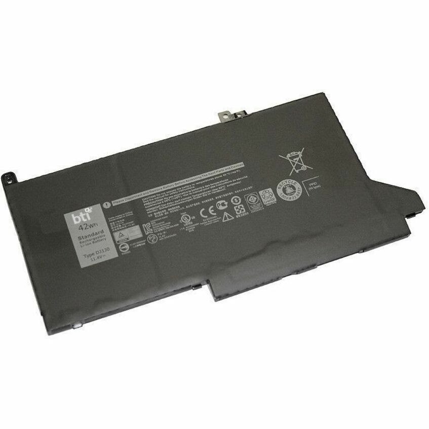 BTI 451-BBZL-BTI 11.4V 42WHR LI-ION BATTERY 0DJ1J0, C27RW, 0NF0H, DJ1J0, 451-BBZL, PGFX4, 451-BCJO LATITUDE 7280, LATITUDE 7480, LATITUDE 7290, LATITUDE 7380, LATITUDE 7390