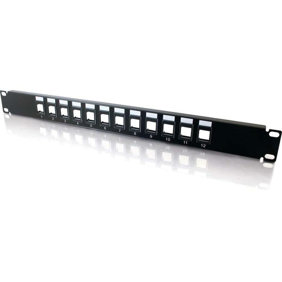 Cables To Go 12-Port Blank Keystone/Multimedia Patch Panel