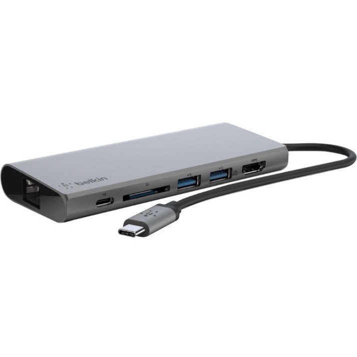 Belkin USB Type C Docking Station for Notebook - Charging Capability - Memory Card Reader - SD - 60 W