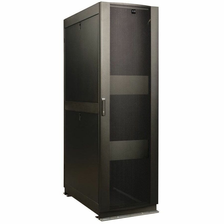 Eaton Tripp Lite Series 42U SmartRack Seismic-Certified Standard-Depth Rack Enclosure Cabinet with doors & side panels