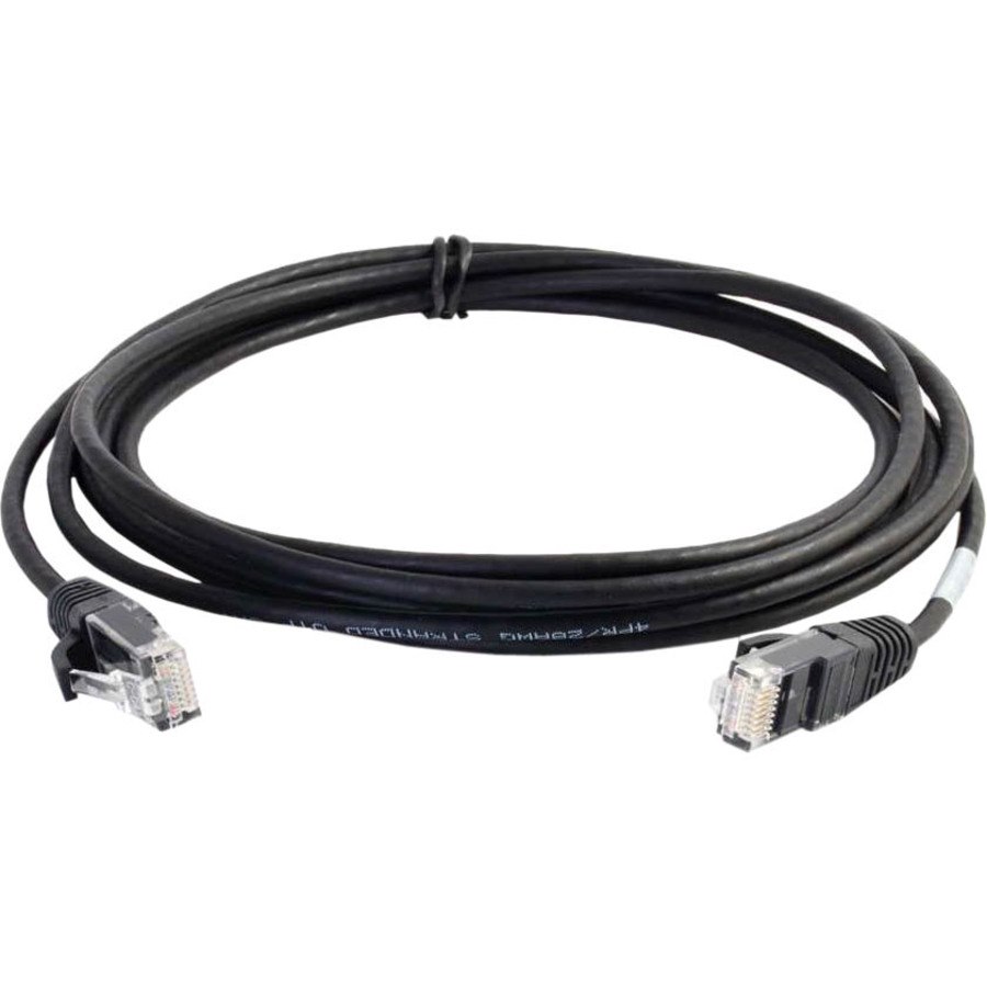 C2G 9ft Cat6 Snagless Unshielded (UTP) Slim Network Patch Cable - Black