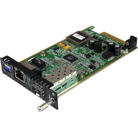 StarTech.com Gigabit Ethernet Fiber Media Converter Card Module with Open SFP Slot