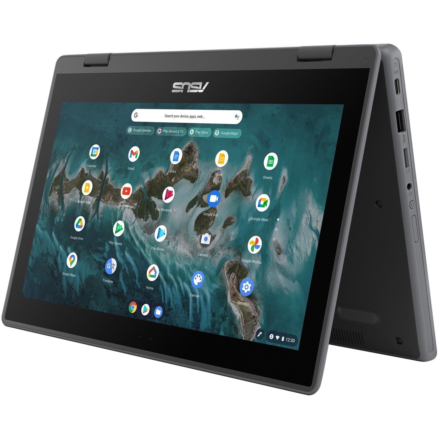 Asus Chromebook Flip CR1102FGA-YZ82T 11.6" Touchscreen Convertible 2 in 1 Chromebook - HD - Intel N100 - 8 GB - 32 GB Flash Memory - Mineral Gray
