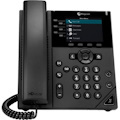 Poly 350 IP Phone - Corded - Corded - Desktop, Wall Mountable - Black - TAA Compliant