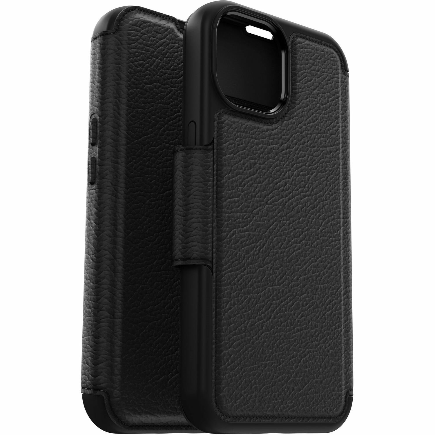 OtterBox Strada Carrying Case (Folio) Apple iPhone 13, iPhone 14, iPhone 15 Smartphone - Black