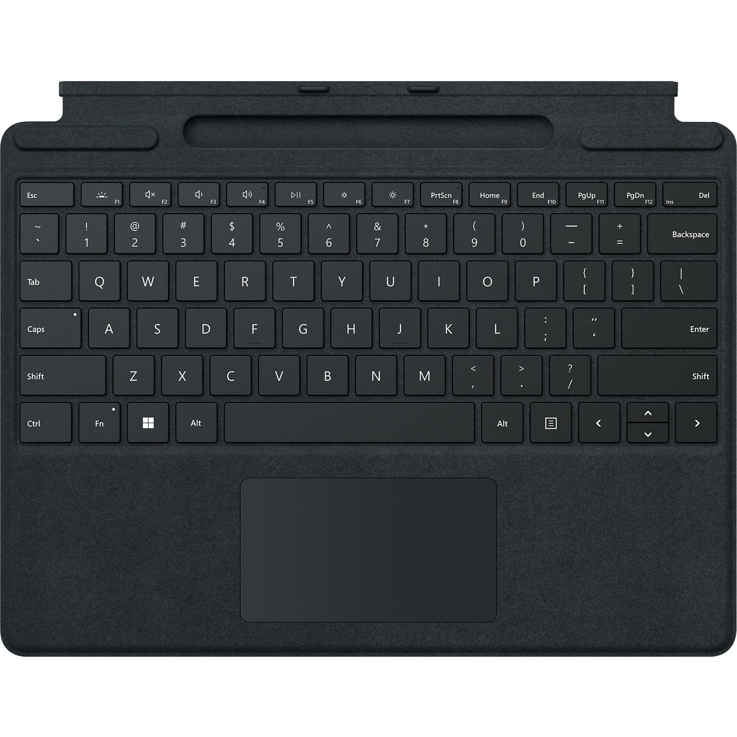 Microsoft Signature Keyboard/Cover Case for 13" Microsoft Surface Pro 8, Surface Pro X Tablet, Stylus - Black