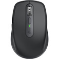Logitech MX Anywhere 3 Mouse - Bluetooth/Radio Frequency - USB - Darkfield - 6 Button(s) - Graphite