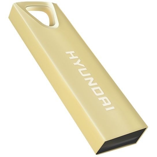 Hyundai Bravo Deluxe 32GB High Speed Fast USB 2.0 Flash Memory Drive Thumb Drive Metal, Gold