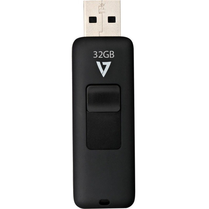 V7 32GB USB 2.0 Flash Drive - With Retractable USB Connector