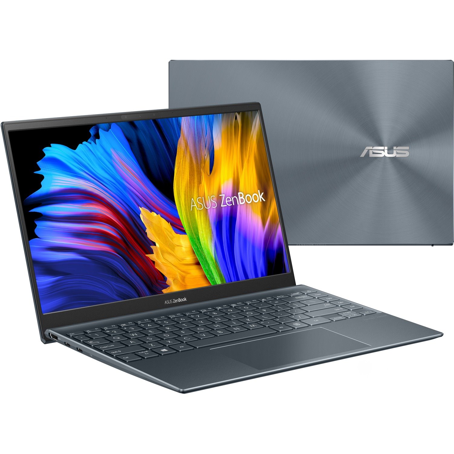 Asus ZenBook 14 UM425 UM425QA-EH51 14" Notebook - Full HD - 1920 x 1080 - AMD Ryzen 5 5600H Hexa-core (6 Core) 3.30 GHz - 8 GB Total RAM - 512 GB SSD - Pine Gray