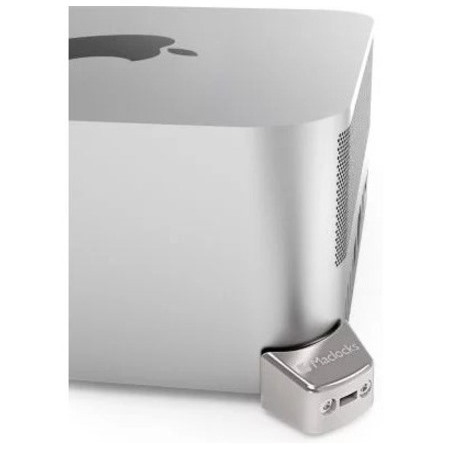 Mac Studio T-slot Ledge Lock Adapter Silver