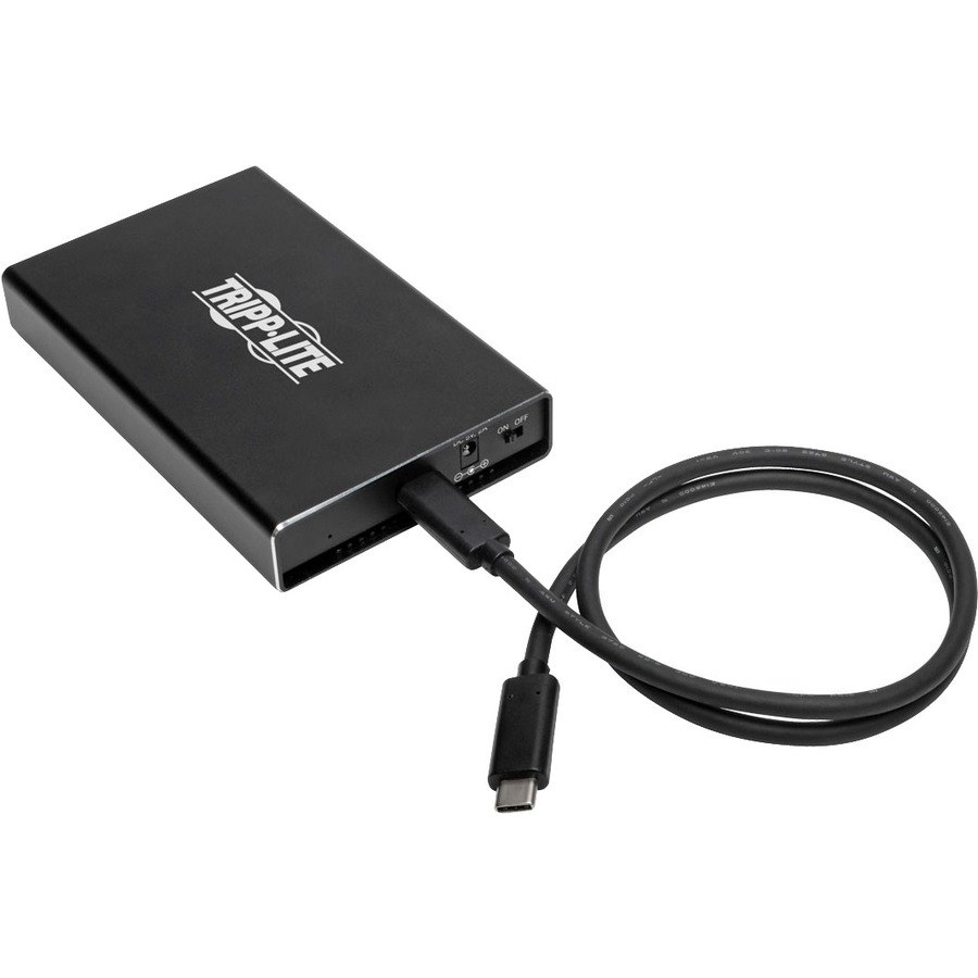 Tripp Lite USB 3.1 Gen 2 10Gbps SATA SSD/HDD USB-C Enclosure Adapter w/ UASP