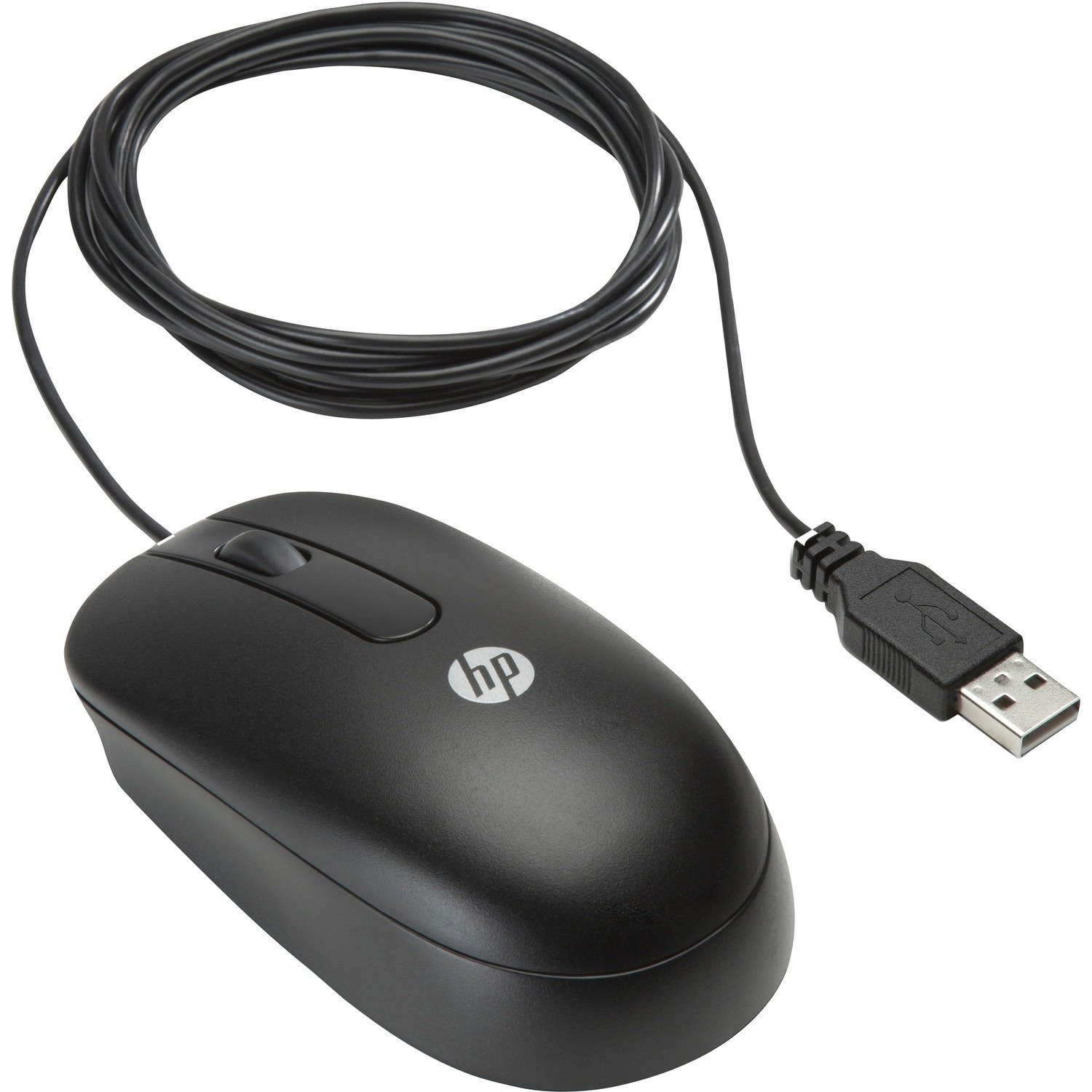 HP Mouse - USB - Laser - 3 Button(s) - Black - 1 Pack