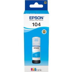 Epson EcoTank 104 Ink Refill Kit - Cyan - Inkjet