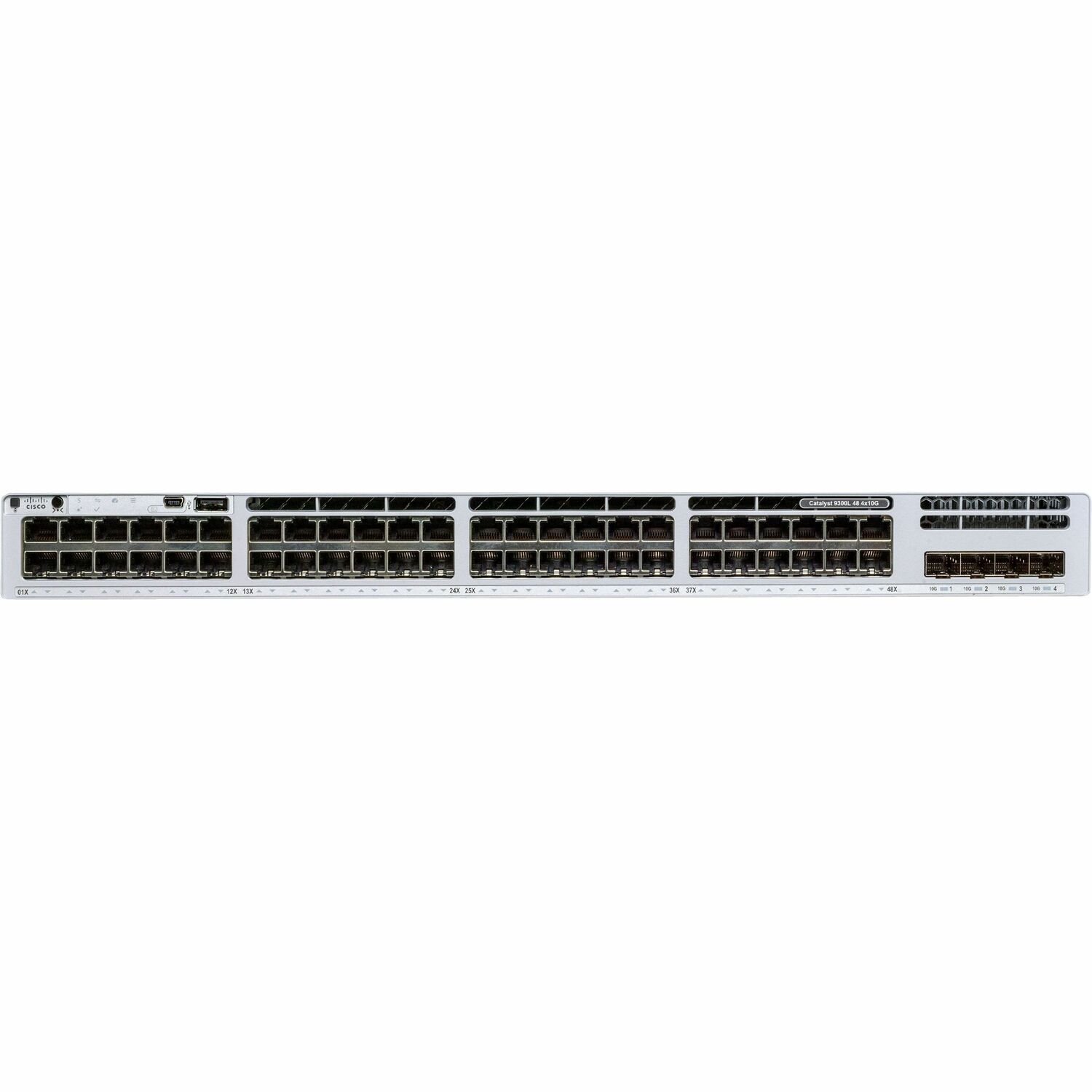 Cisco Catalyst 9300 C9300L-48T-4X 48 Ports Manageable Ethernet Switch - 10 Gigabit Ethernet, Gigabit Ethernet - 10GBase-X, 10/100/1000Base-T