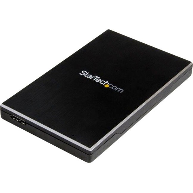 StarTech.com Drive Enclosure SATA/600 - USB 3.1 Micro-B Host Interface - UASP Support External - Black - TAA Compliant