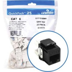 Leviton eXtreme 6+ Component-Rated Keystone Jack