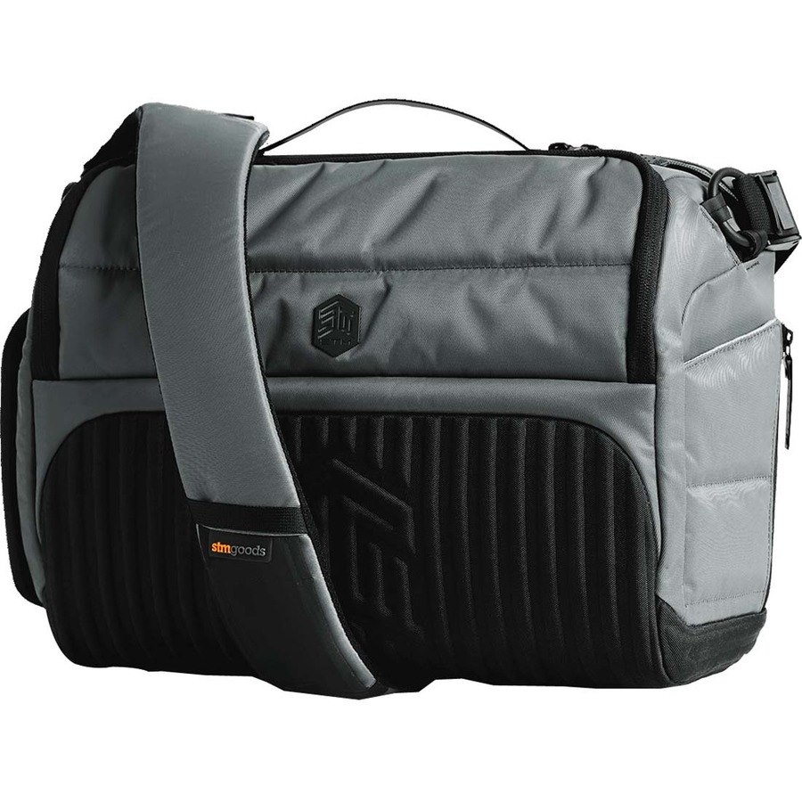 STM Goods Dux Carrying Case Rugged (Messenger) for 38.1 cm (15") to 40.6 cm (16") MacBook - Gray Storm