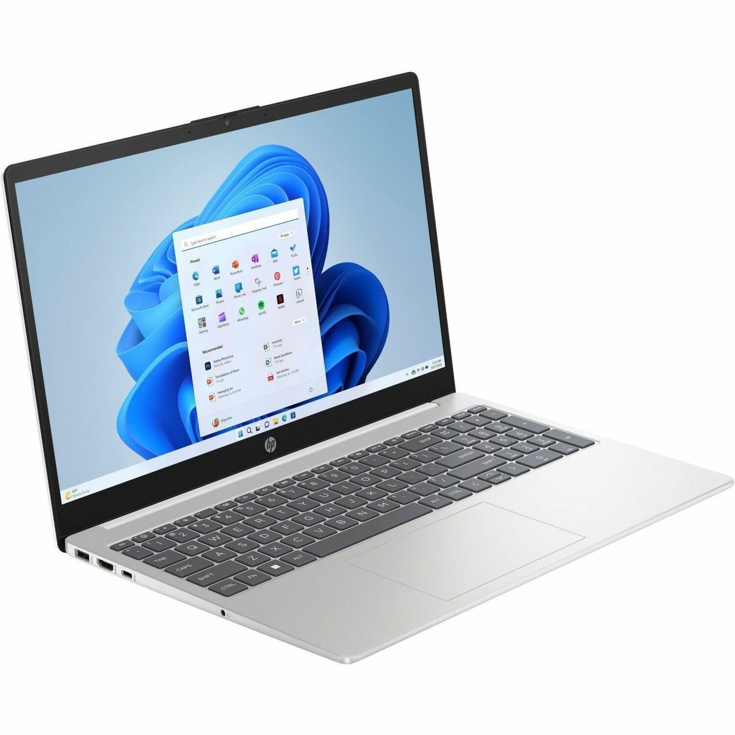 HP 15-fc0000 15-fc0062nr 15.6" Notebook - HD - AMD Ryzen 3 7320U - 4 GB - 256 GB SSD - Diamond White