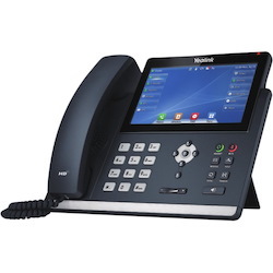 Téléphone IP Yealink T48U Filaire Gig HD 7" touch coul. dual usb 16 lignes poe