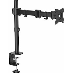 StarTech.com Desk Mount Monitor Arm 34" (17.6lb/8kg) VESA Displays, Articulating Monitor Pole Mount, Height Adjustable, Clamp/Grommet