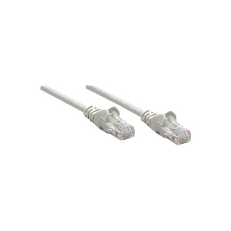 Intellinet Network Patch Cable, Cat6, 1.5m, Grey, CCA, U/UTP, PVC, RJ45, Gold Plated Contacts, Snagless, Booted, Lifetime Warranty, Polybag
