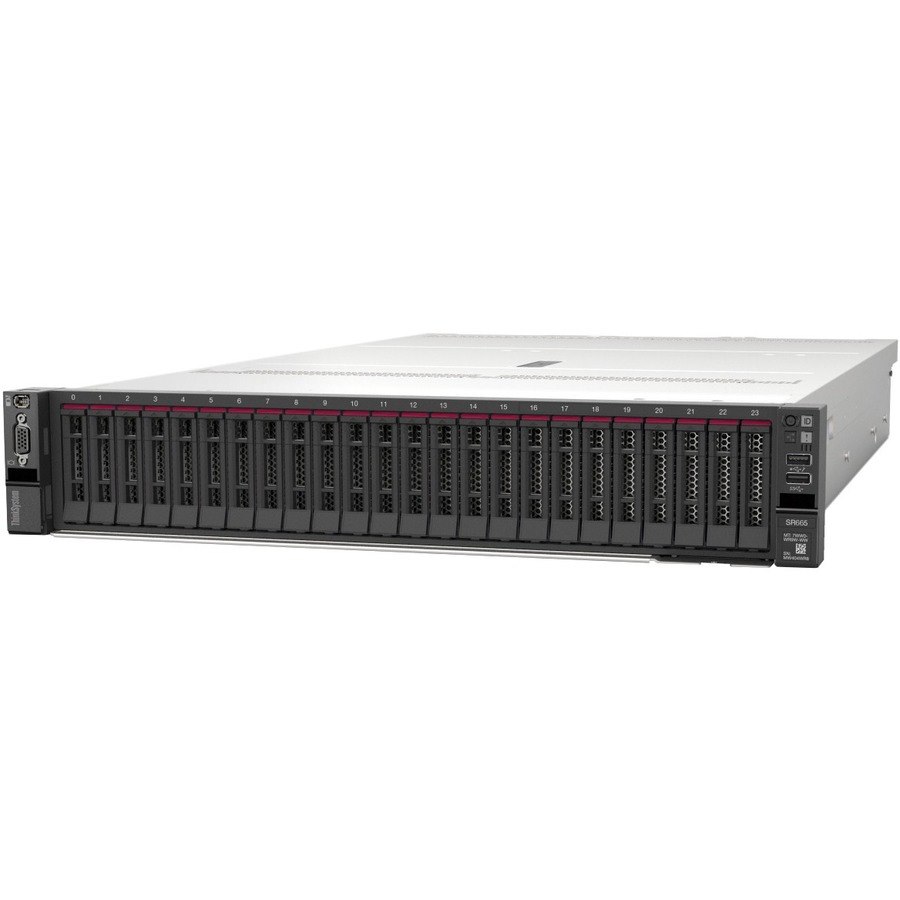 Lenovo ThinkSystem SR665 7D2VA06LEA 2U Rack Server - 1 x AMD EPYC 7303 2.40 GHz - 32 GB RAM - Serial ATA, 12Gb/s SAS Controller
